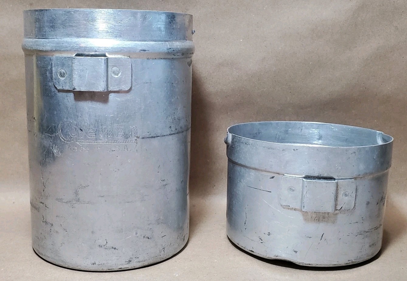 Vintage Coleman No. 530 Pocket Stove A47 Case/Cooking Pots, Untested, No Wrench