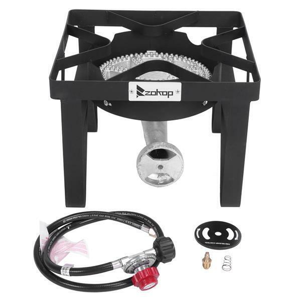 200,000 BTU High-pressure Propane Burner Camp Stove Portable Cooking Gas Cooker