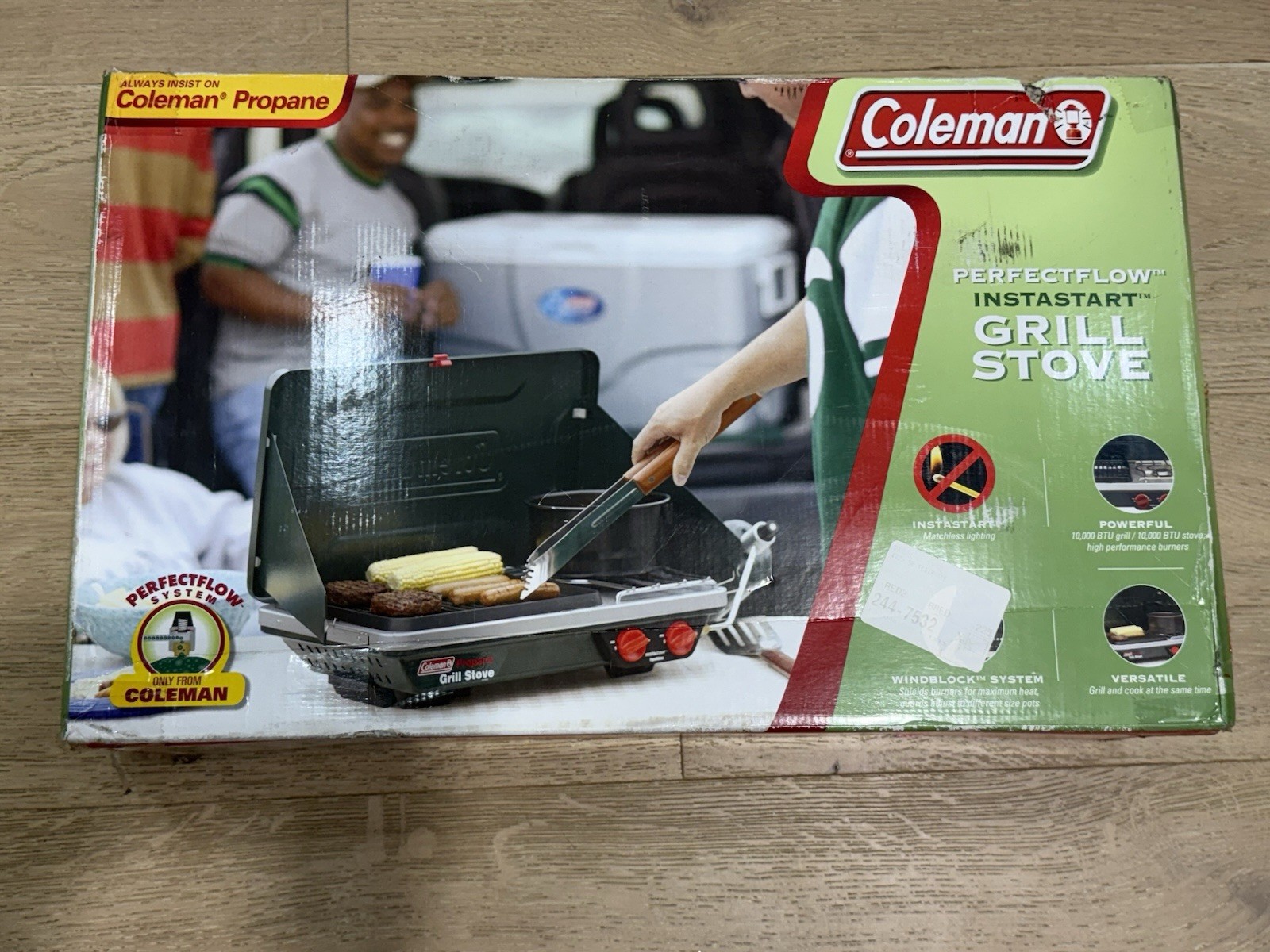 Coleman PerfectFlow Instastart Grill/Stove 10,000 BTU Model 9921B750 New in Box