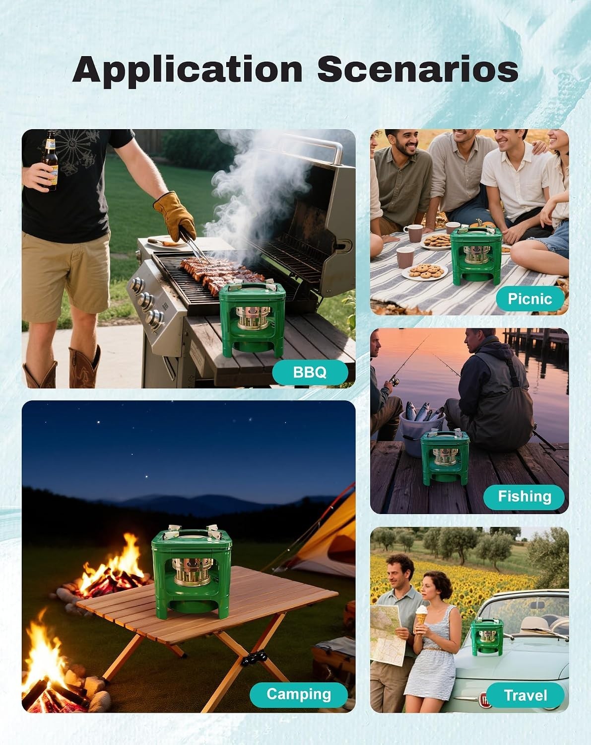 Efficient 1.5 BTU Portable Camping Stove – Perfect for Hiking and Backpacking