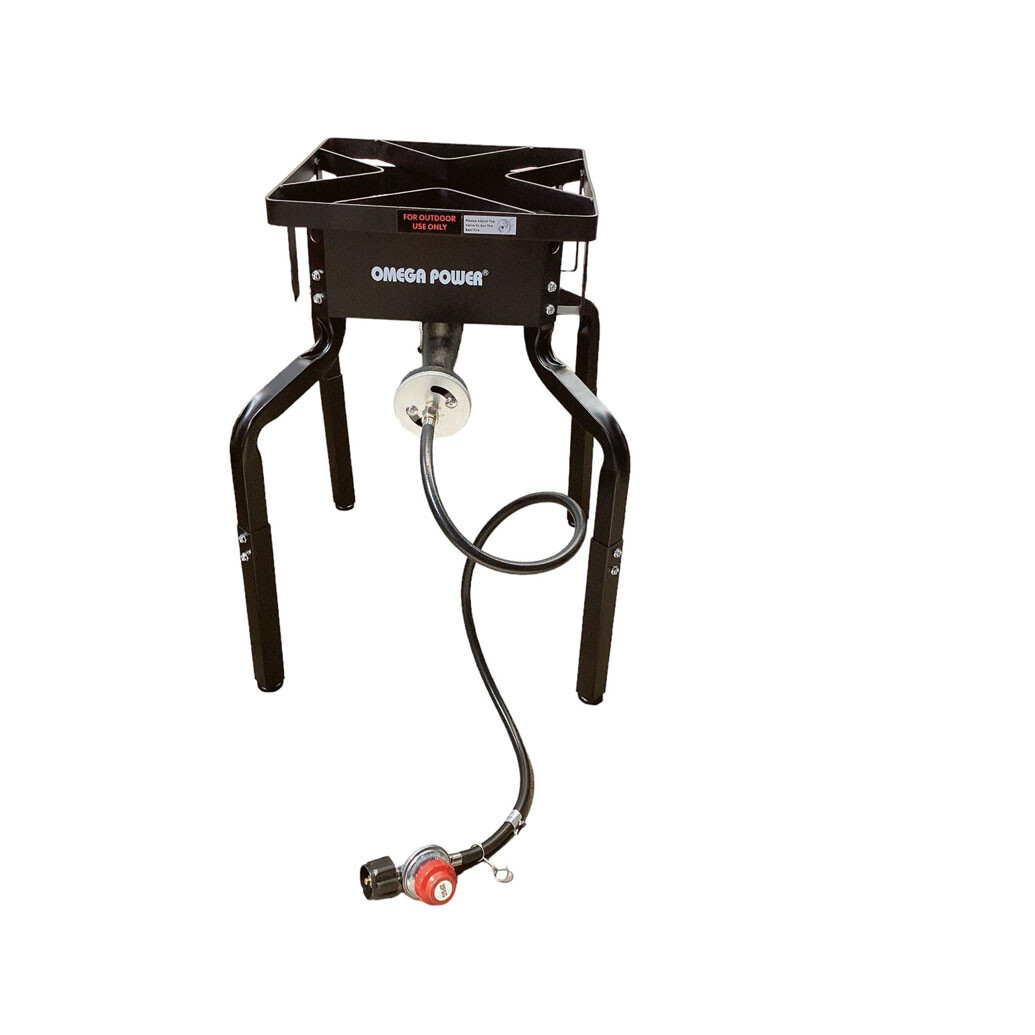 Adjustable 19-28” Portable Propane Gas Stove Burner Cooker Gas Regulator 15×15