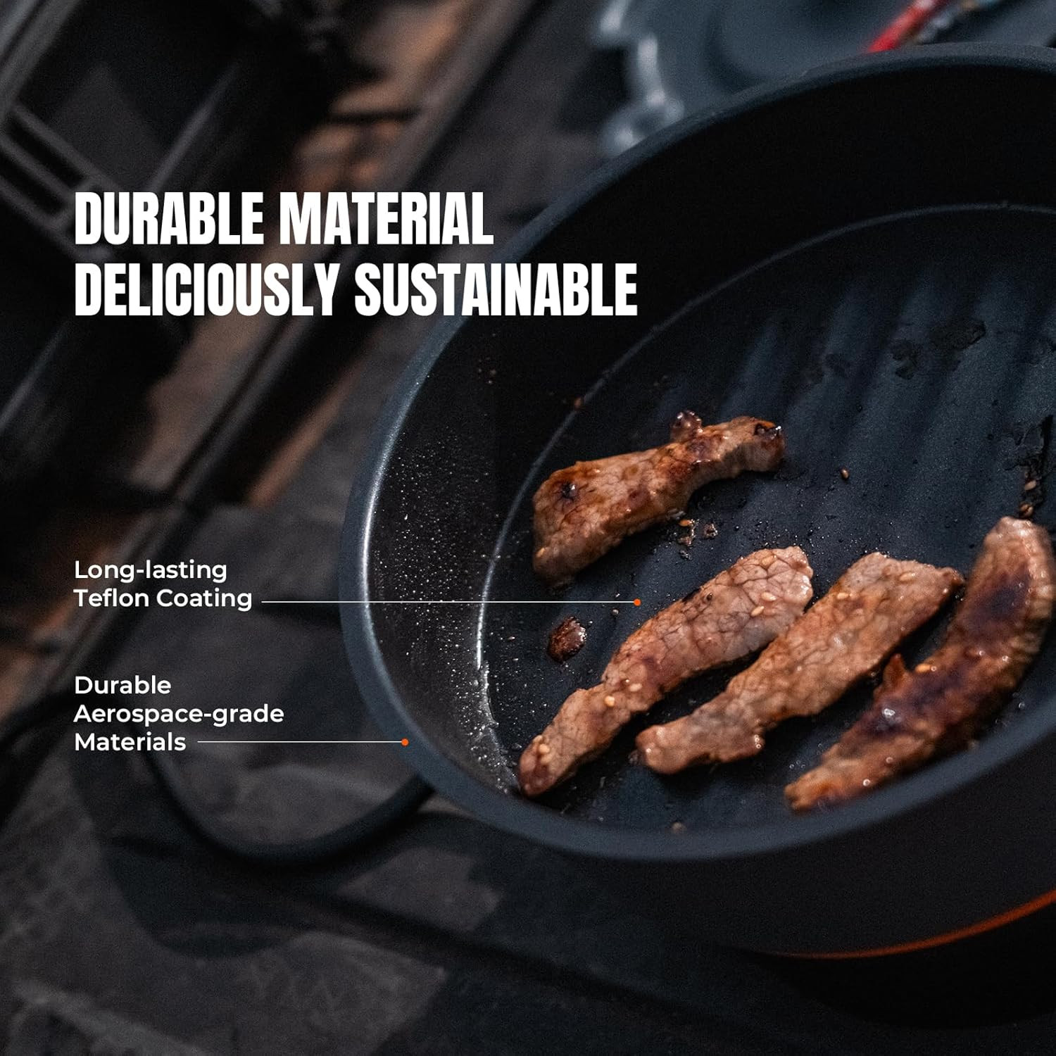 Nomad Cooking System with Bag, Electric Camping Stove 200-1000W with Pan & Pot,