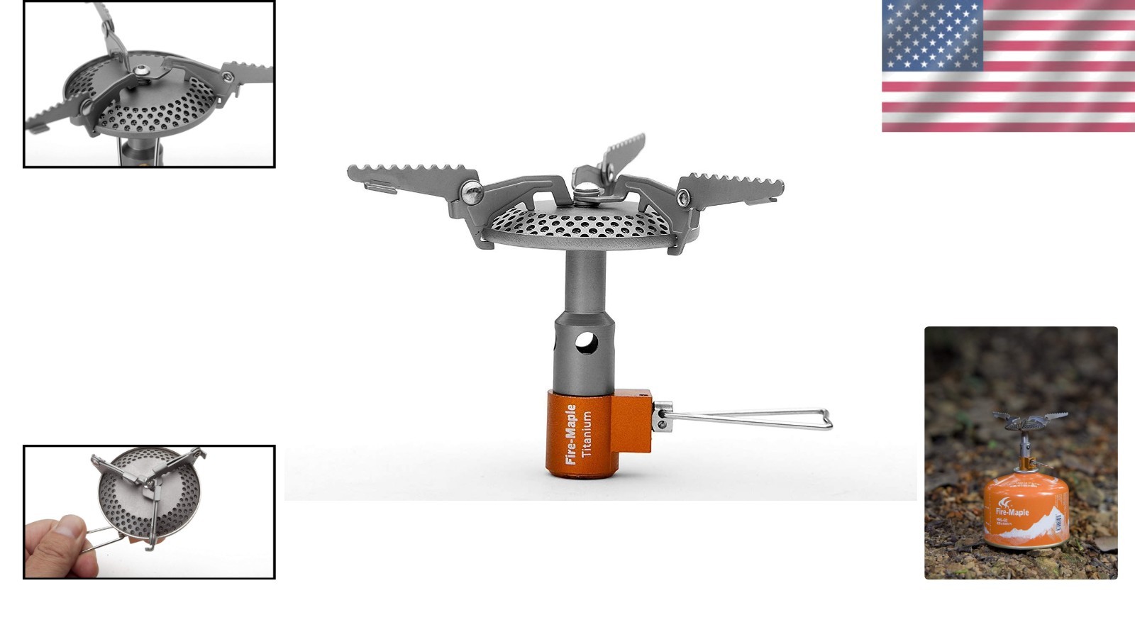 High Energy Output Camping Stove 2300 Watts Lightweight for Outdoor Adventures