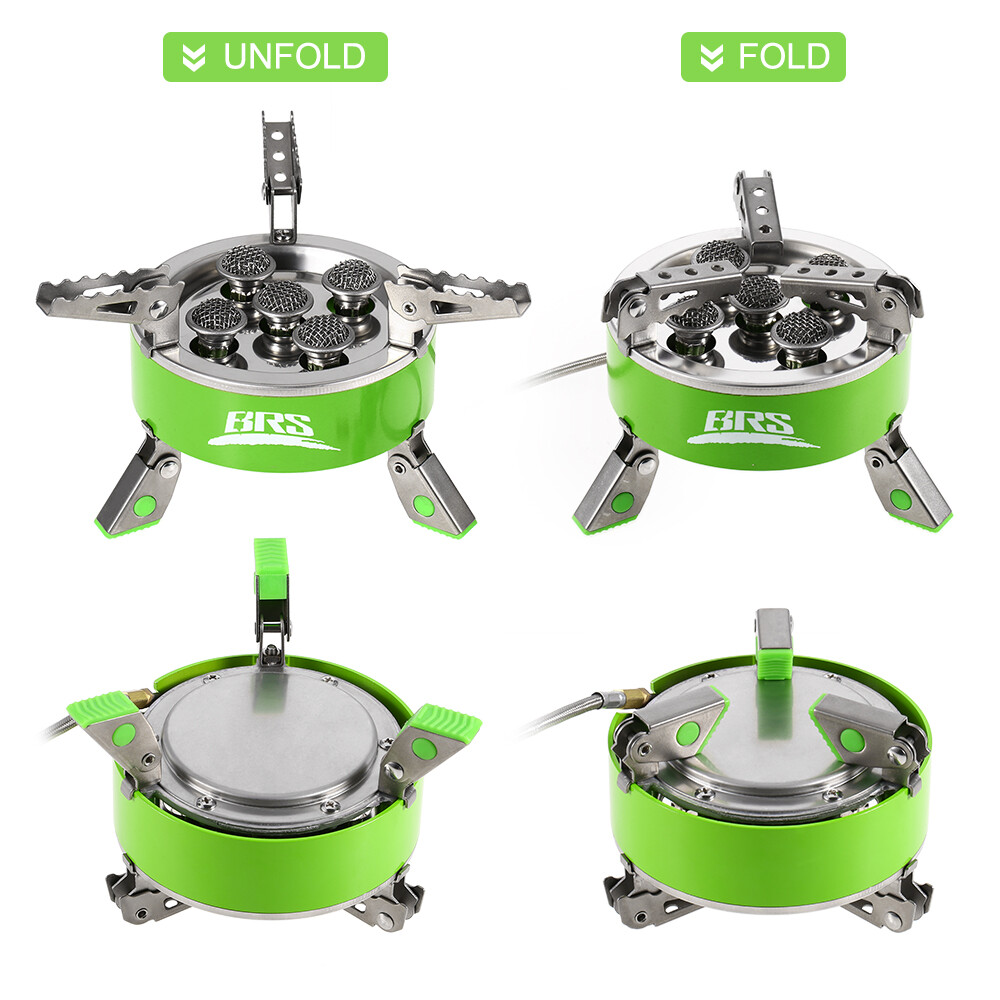 BRS 7000W Camping Gas Stoves Portable Foldable Burner Stainless Steel Furnace