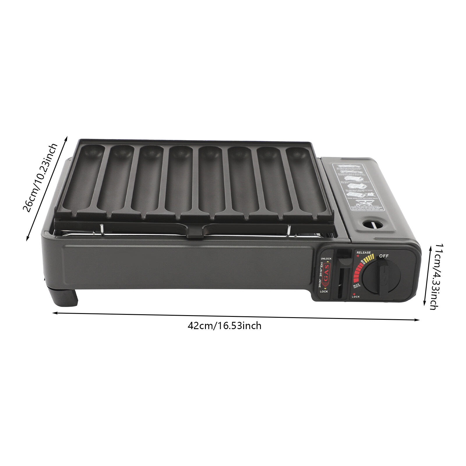 Butane Stove Butane Canister Portable Camping Gas Stove Gas Grill Stove Black