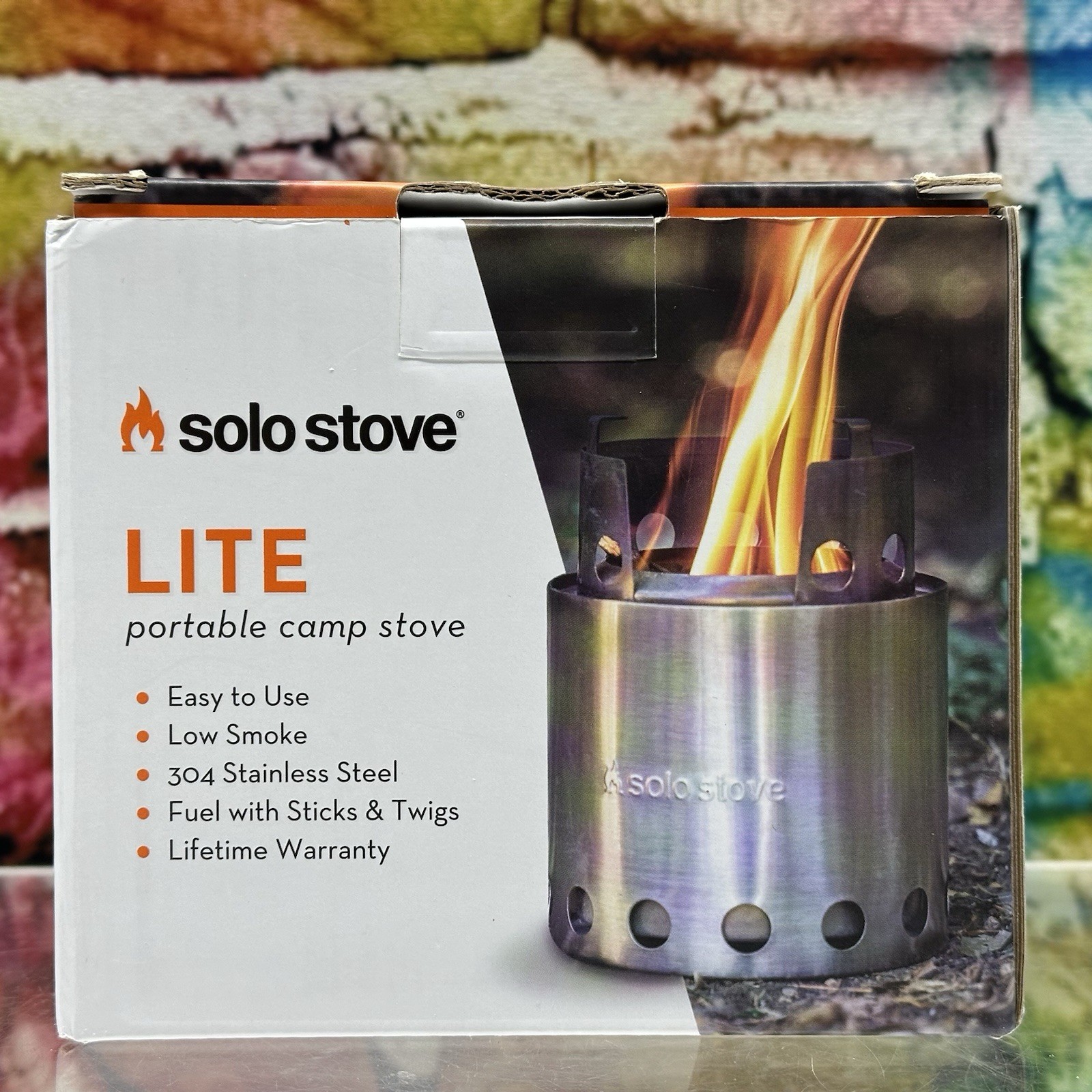 Solo Stove Lite Portable Camp Stove 304 Stainless Steel Low Smoke Bonfire NEW!