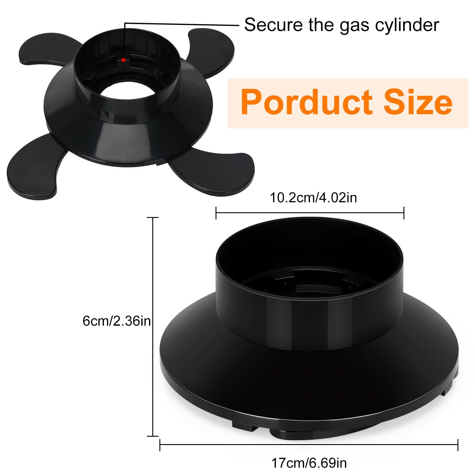 2 Pack Propane Tank Holder, Portable Propane Tank Stand Cylinder Base for 1lb…