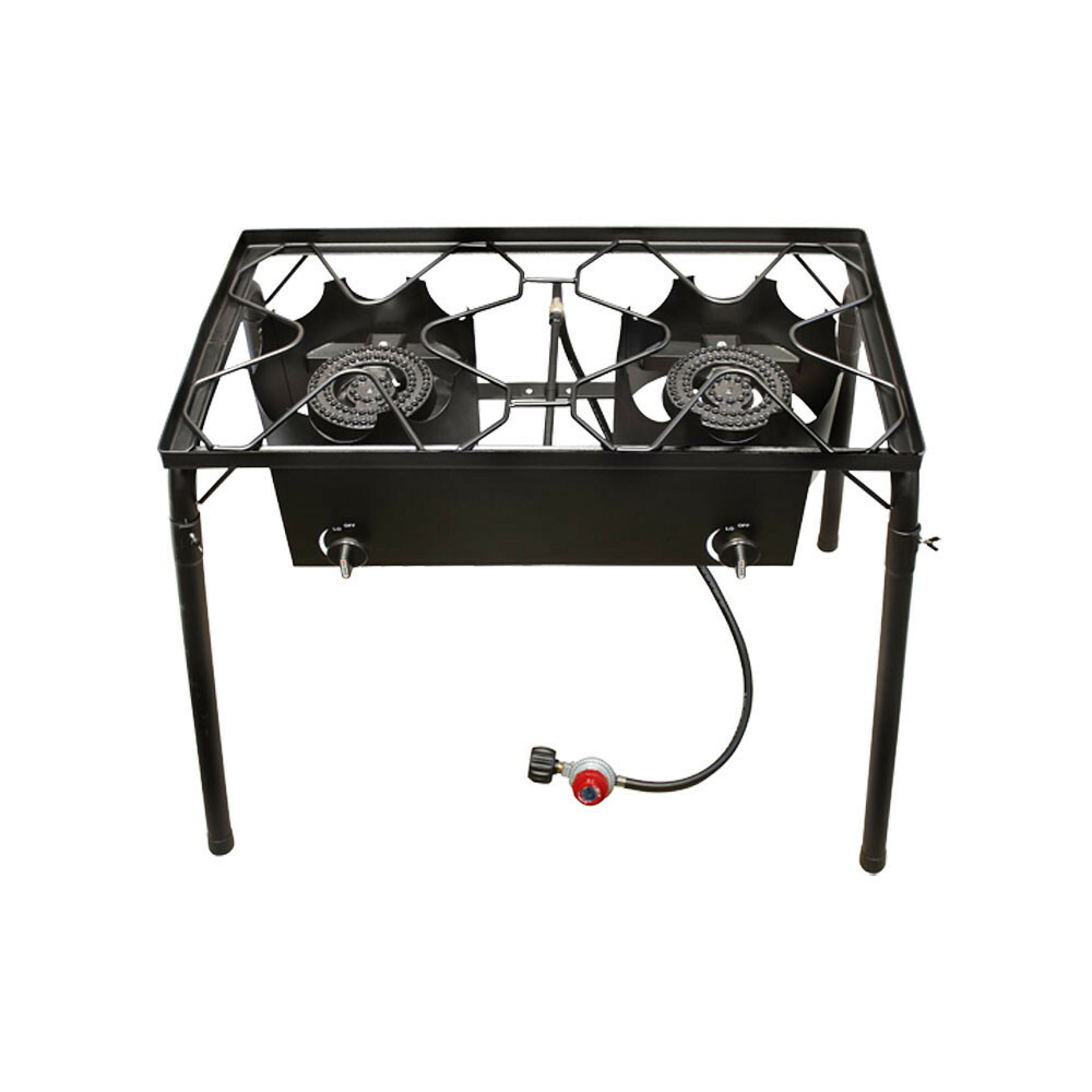 High Pressure Double Burners Stove Cook Top with Cast Iron Stand