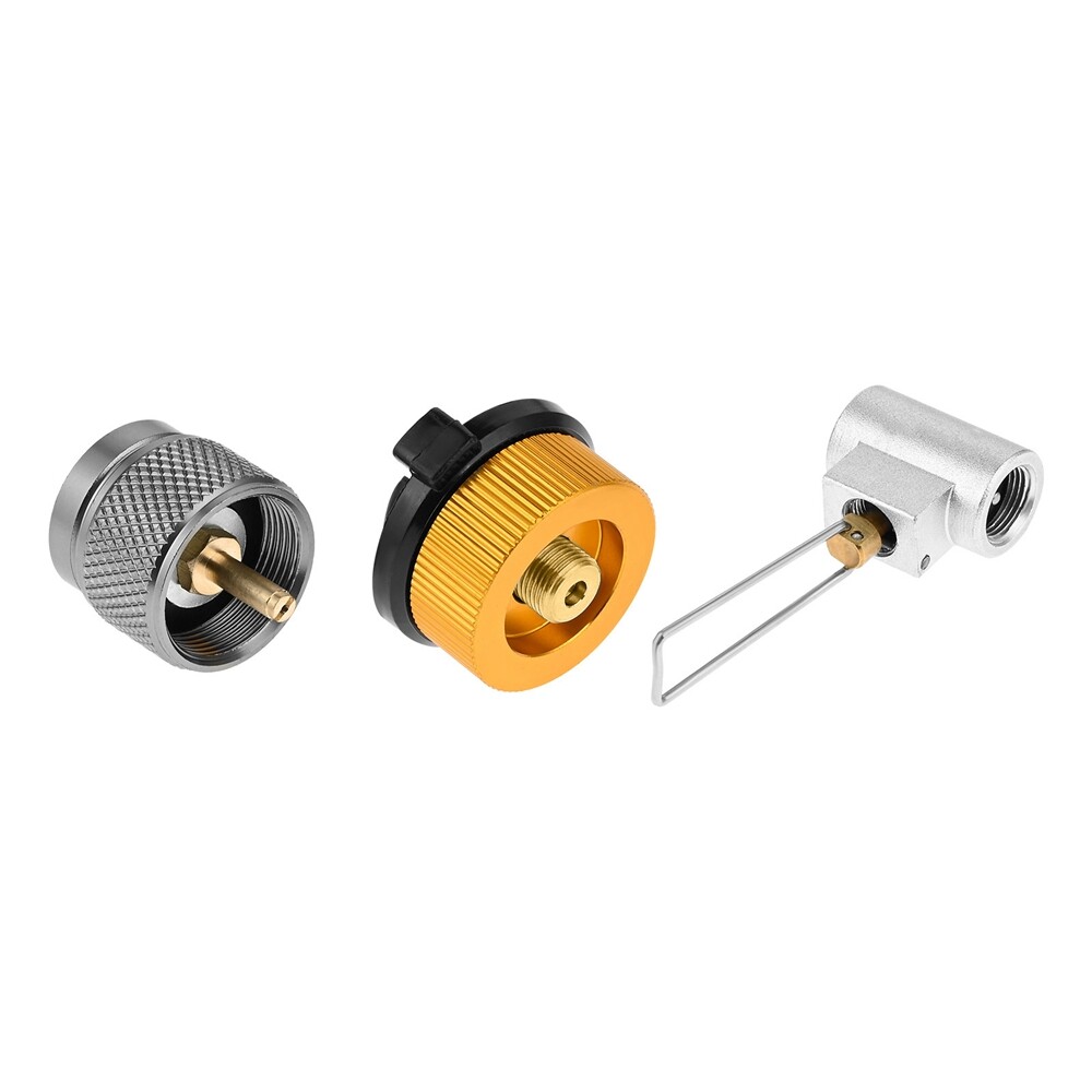 3xPortable Camping Stove Adapter Butane Canister Adapter Refill Adapter BBQ Part