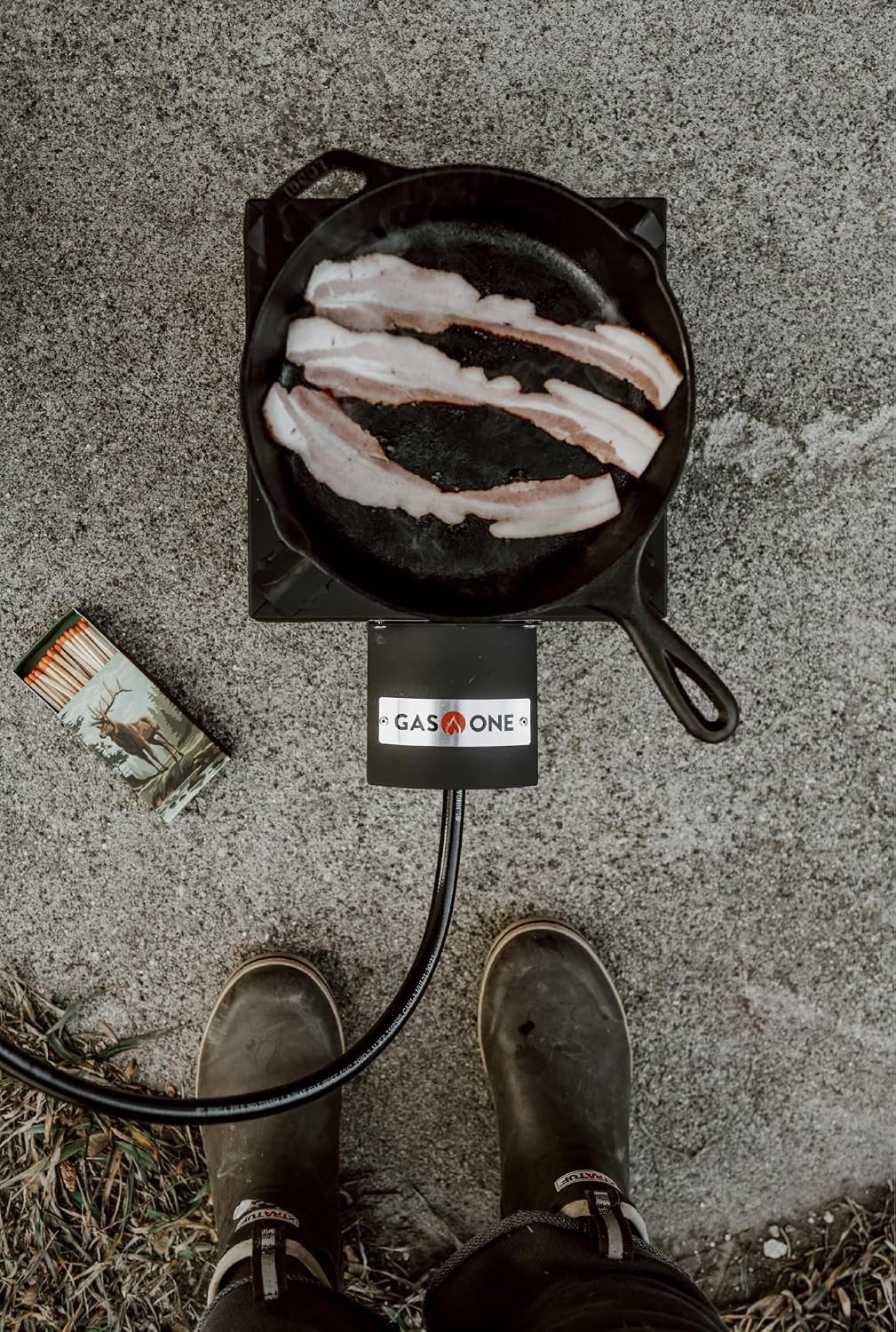 Compact High-Output Propane Burner – Ideal for Camping & Tailgating Adventures