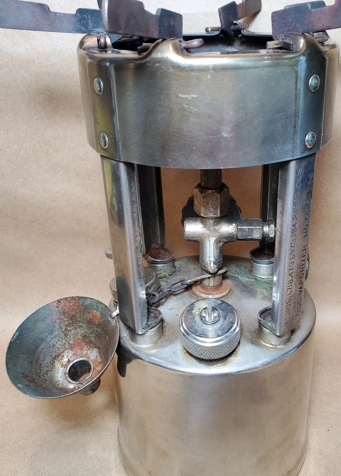 Vintage Coleman No. 530 Pocket Stove A47 Case/Cooking Pots, Untested, No Wrench