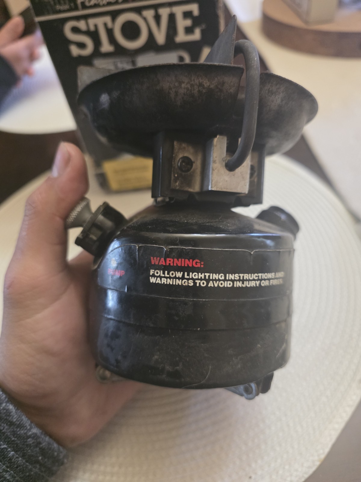 Vtg. Coleman Feather 400B7014 Peak1 Camp Stove Backpacking Stove Untested