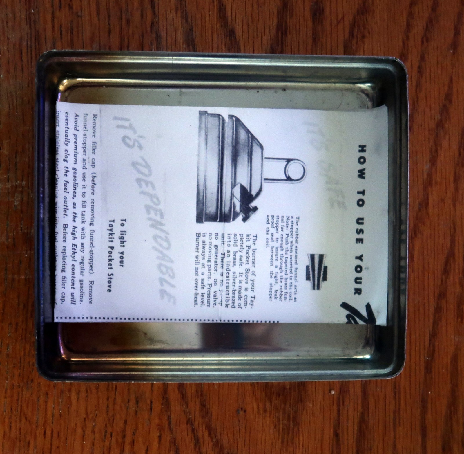 Vintage Taykit Folding Stove