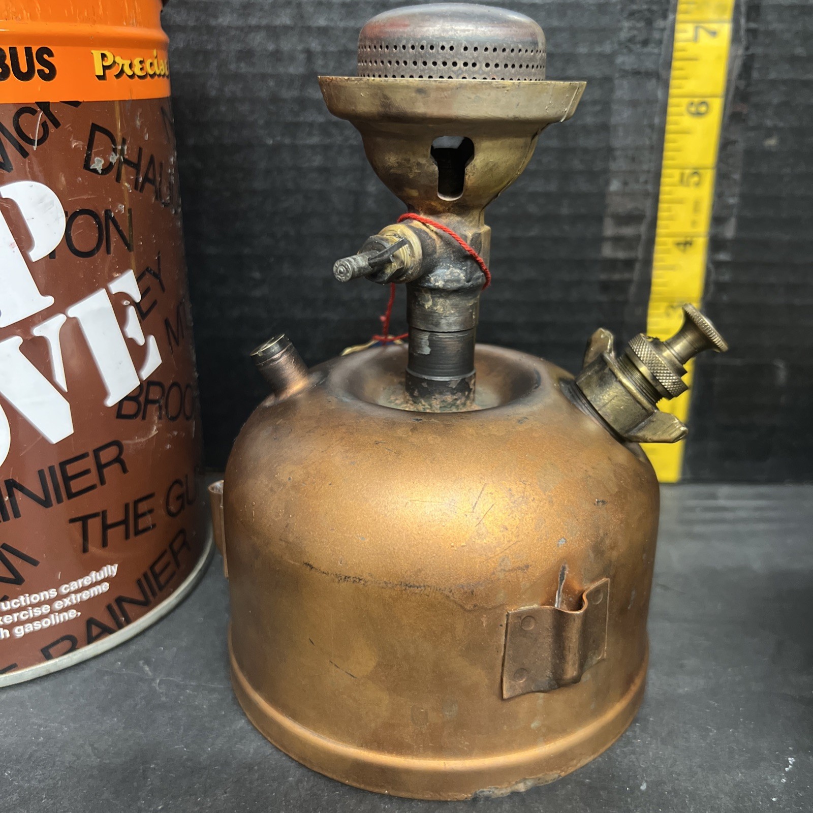 Vintage Precise Phoebus no. 625 Can Camp Stove Austria BackPacking Stove Kettle