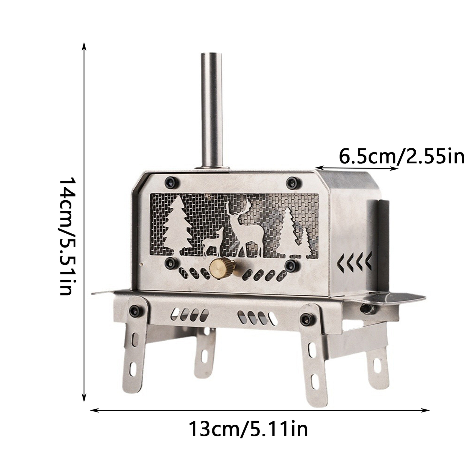 Camping Wood Stove Portable for Tent Portable Wood Cook Stove Stainless amiable