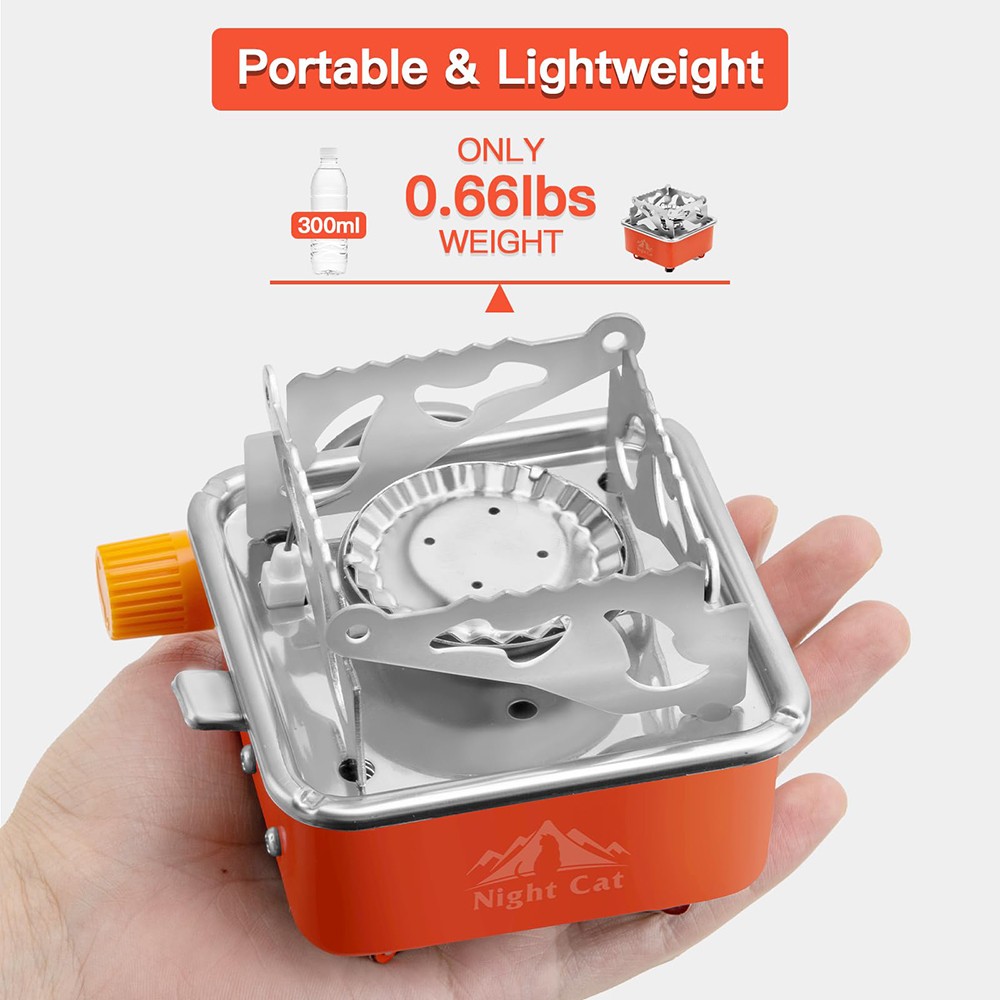 Mini Foldable Camping Gas Stove Butane Outdoor Cooking Stove Picnic Gas Furnace