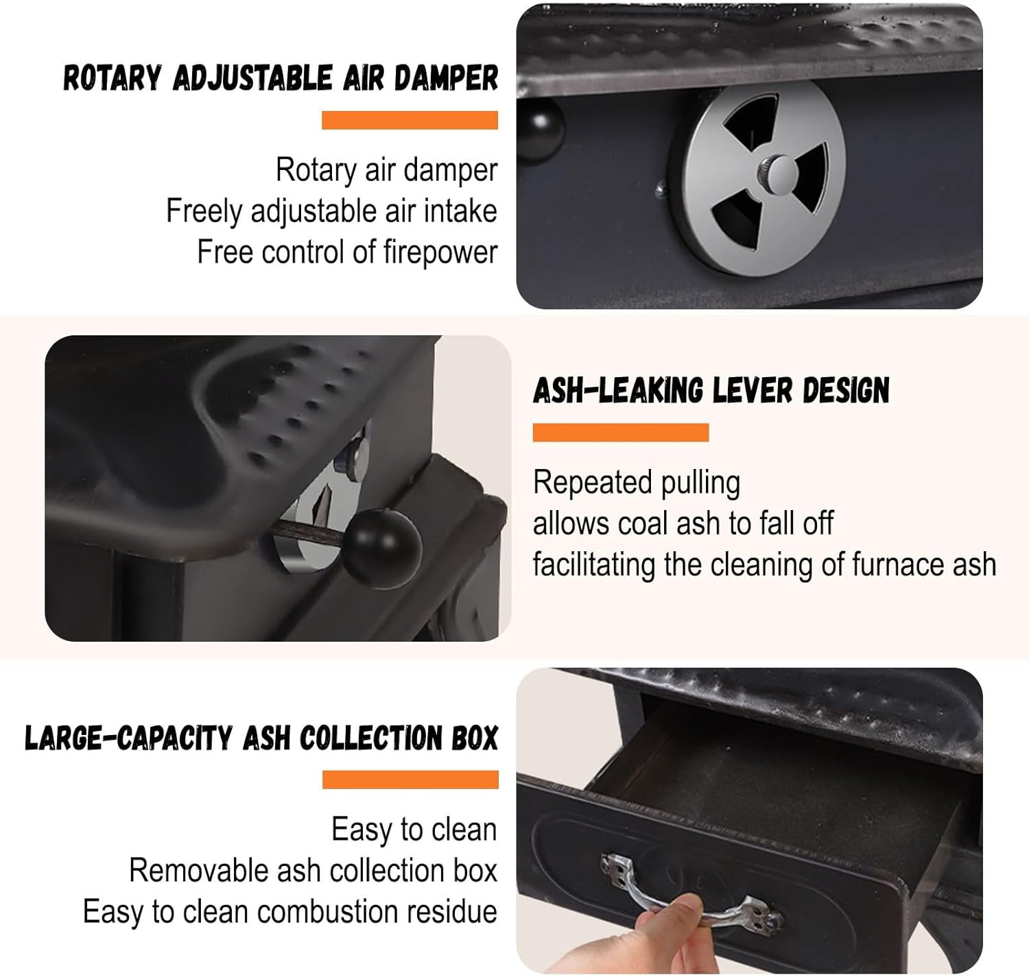 Portable Wood Burning Stove Hot Tent Stove for Outdoor Camping & Heating