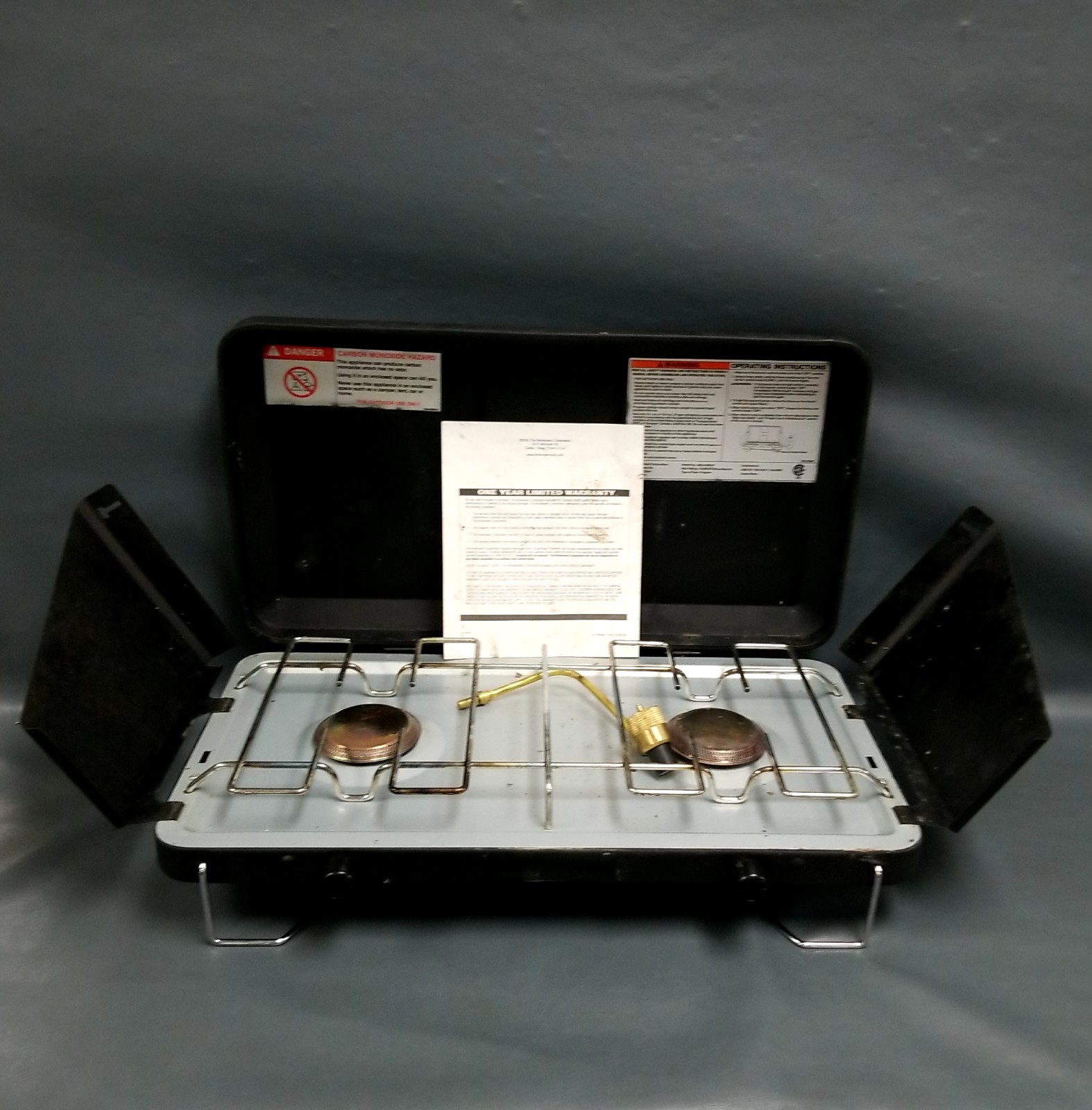 OZARK TRAIL Two Burner Propane Camping Stove 842-A100-W