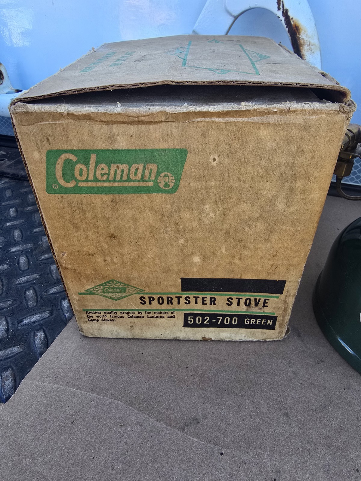 Vintage Coleman 502 Sportster Stove 12-1964 Single Burner Camp Stove Untested