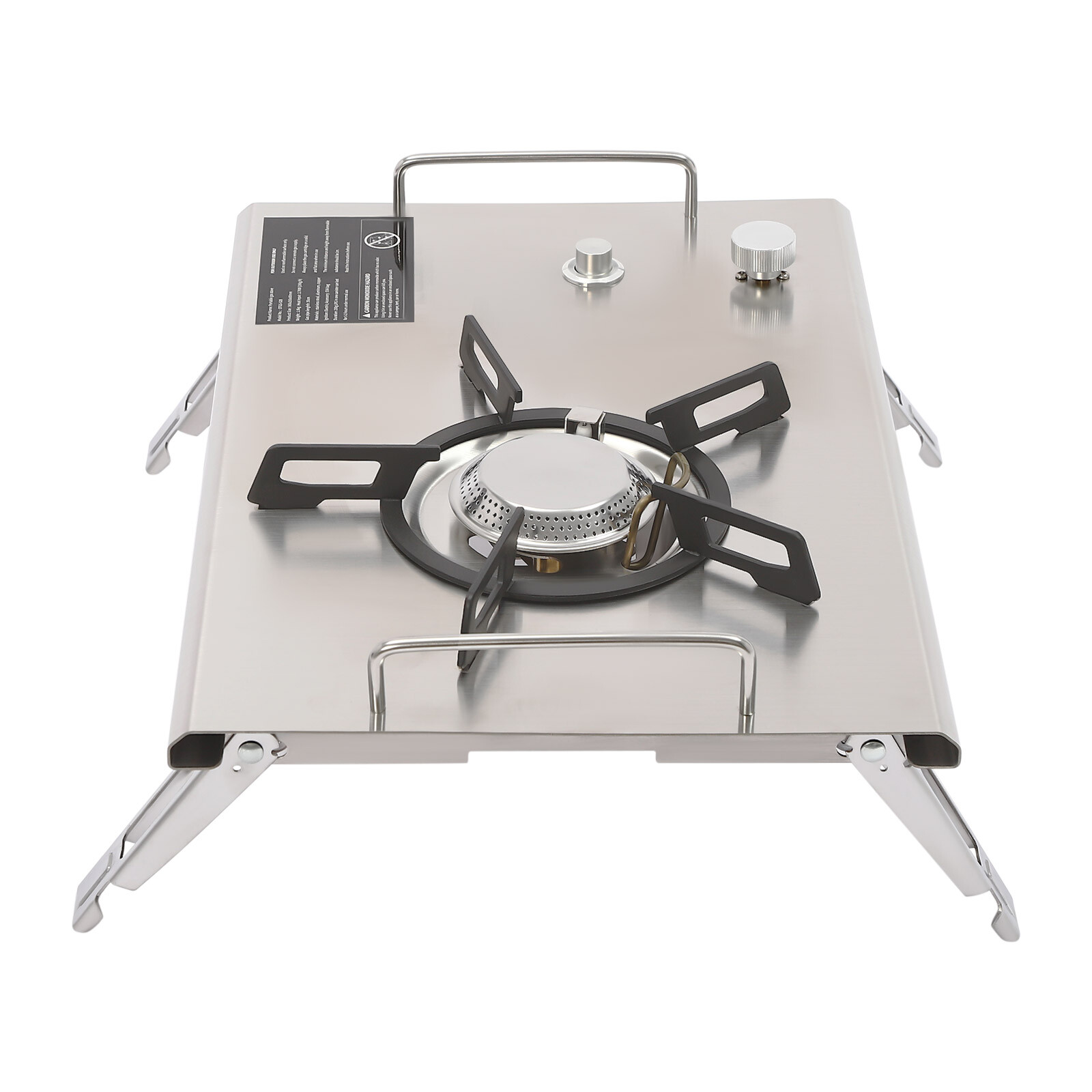 Portable 13,648 BTU Gas Stove, Stainless Steel, Single-Burner, Camping Stove NEW